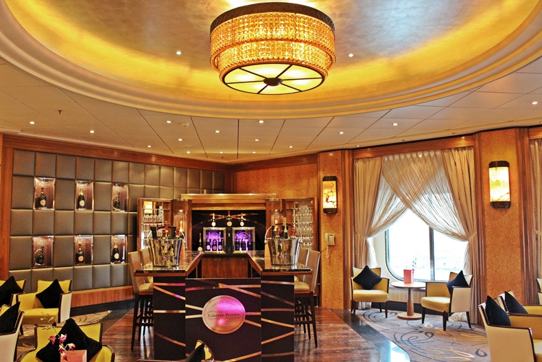 Die Champagner Lounge Der Queen Mary 2 Cheesecake Cruises